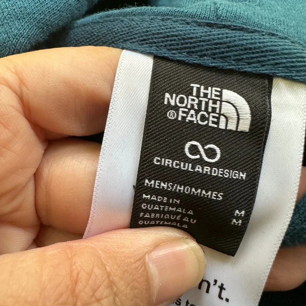 The North Face Box Cotton Blend Logo Print Standard Fit Hoodie Color Blue Mens M